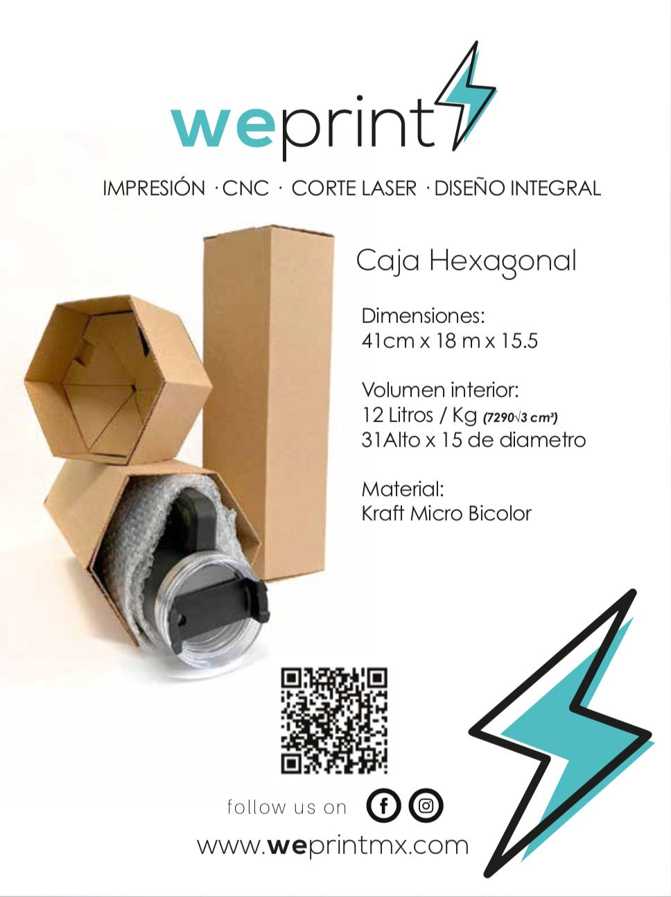 CAJA HEXAGONAL