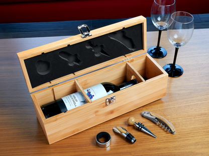 CAJA VINO BAMBU