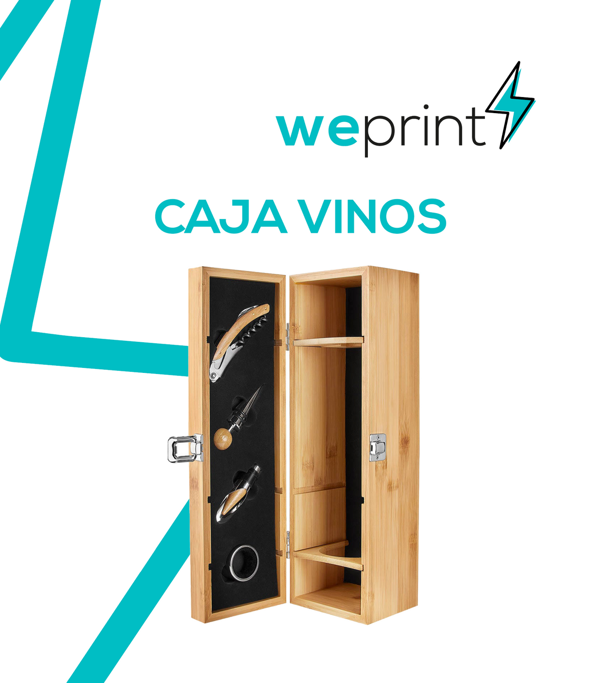 CAJA VINO BAMBU